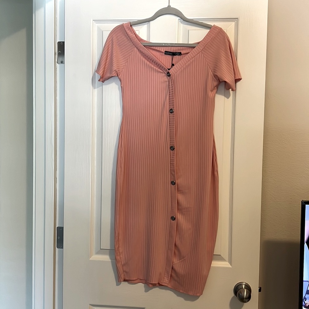 Above the knee length dress. Size 14.